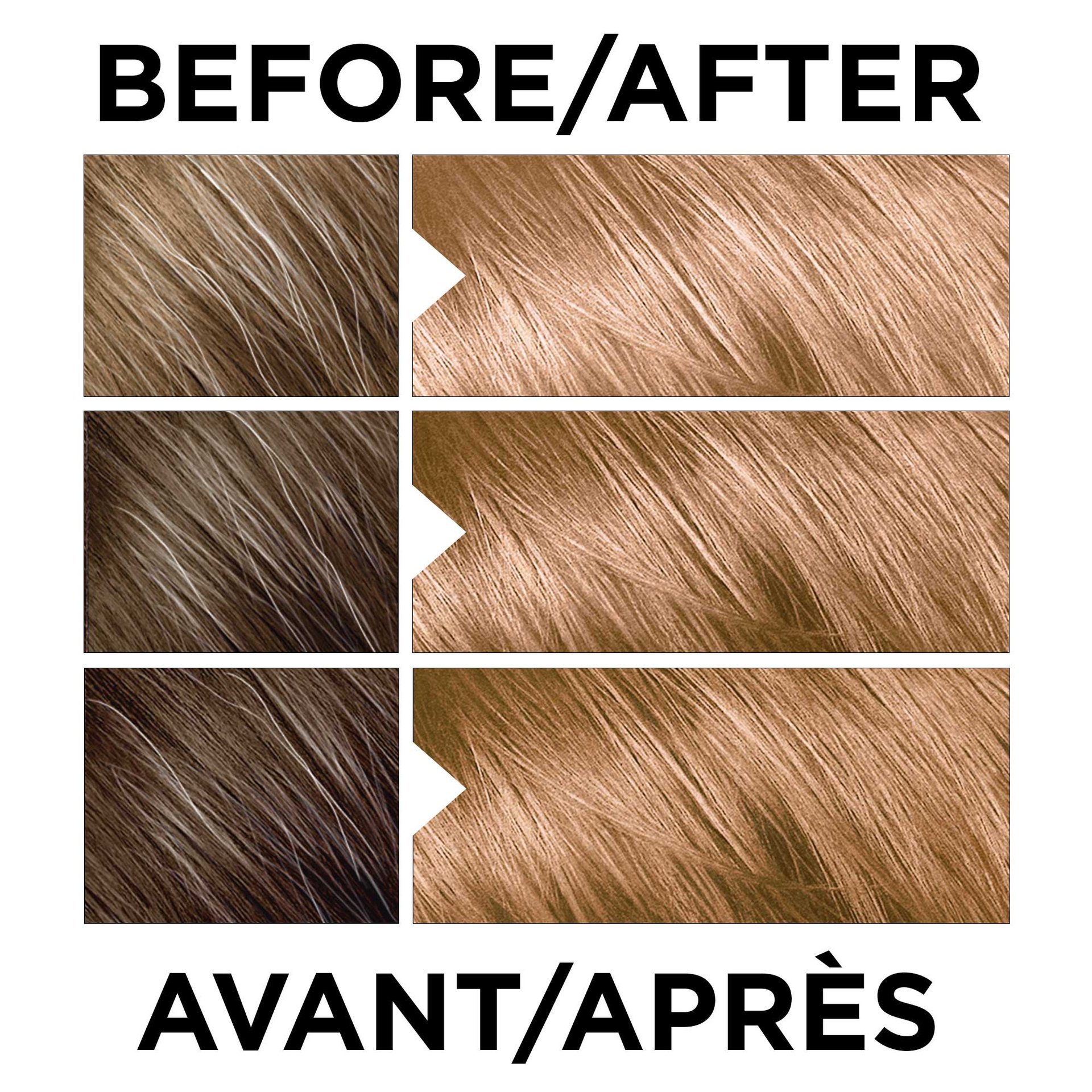 L'Oréal Paris Excellence Crème Universal Nudes 8N Blond Naturel Naturel Coloration Permanente Avant et Après de la Coloration Swatch Après la Coloration